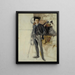 Schets van zelfportret - Albert Edelfelt — ingelijst kunstwerk aan de muur