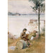 Reproductie van het schilderij Serenade op de kade - Albert Edelfelt