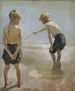 Studie voor de jongens die spelen op de oever - Albert Edelfelt — weergave van het kunstwerk