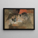 De kinderen van de familie Brandt bij de lamp - Albert Edelfelt — ingelijst kunstwerk aan de muur