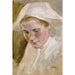 Hoofd van een vrouw herhaling voor de definitieve schets van de serie Peter Brahe - Albert Edelfelt — weergave van het kunstwerk