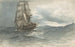 Scheepvaart op zee - Albert Ernest Markes — weergave van het kunstwerk