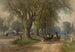 Zondag in New England - Albert Fitch Bellows — weergave van het kunstwerk