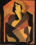 La Femme au gant noir - Albert Gleizes — weergave van het kunstwerk