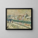 Het dorpje Moret-sur-Loing onder de sneeuw - Albert Gleizes — ingelijst kunstwerk aan de muur