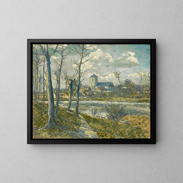 Landschap van Picardië - Albert Gleizes — ingelijst kunstwerk aan de muur