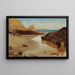 Kynance Cove, Cornwall - Albert Goodwin — framed artwork on a wall