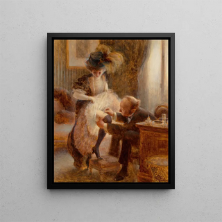 Albert Guillaume - Lifting her petticoat.webp
