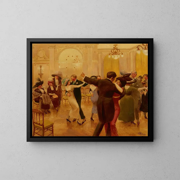 De Dans - Albert Guillaume — ingelijst kunstwerk aan de muur