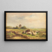 Schapen in een veld - Albert Jurardus van Prooyen — ingelijst kunstwerk aan de muur