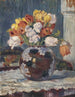Tulips in a Vase with Spheres - Albert König — artwork view