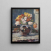 Tulips in a Vase with Spheres - Albert König — framed artwork on a wall