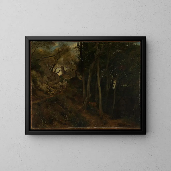 Landschap bij Lerici - Albert Lang — ingelijst kunstwerk aan de muur