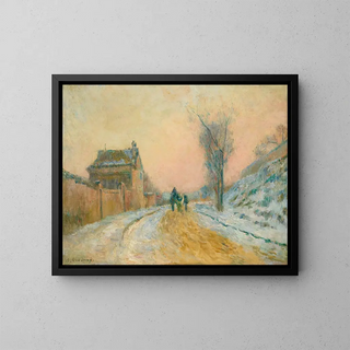 Albert Lebourg - La charrette dans la neige sur la route de MontGargan.webp