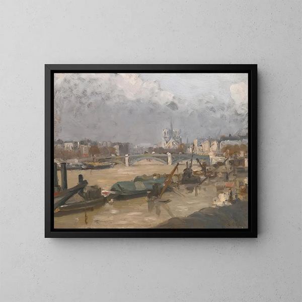 Het hoofdeinde van Notre-Dame - Albert Lebourg — ingelijst kunstwerk aan de muur