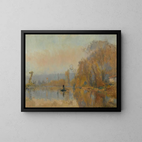 De Veerman - Albert Lebourg — ingelijst kunstwerk aan de muur