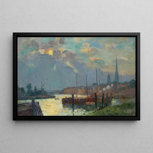 Albert Lebourg - Le Port Et La Cathdrale De Rouen.webp