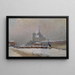Notre-Dame de Paris, sneeuweffect 's avonds - Albert Lebourg — ingelijst kunstwerk aan de muur