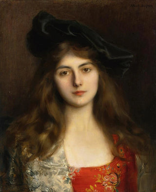 Albert Lynch - Portrait of a Young Woman.webp