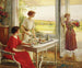 L'heure du thé - Albert Lynch — weergave van het kunstwerk