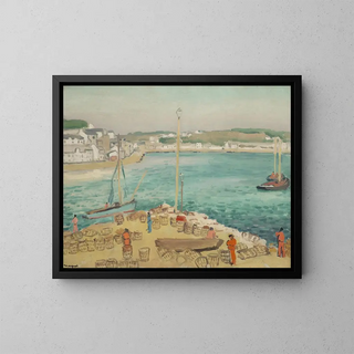 Audierne en de vaten - Albert Marquet — ingelijst kunstwerk aan de muur