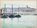 Boulogne-sur-Mer, boten in de haven - Albert Marquet — weergave van het kunstwerk