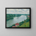 La Frette-sur-Seine, uitzicht op de heuvels richting Herblay - Albert Marquet — ingelijst kunstwerk aan de muur