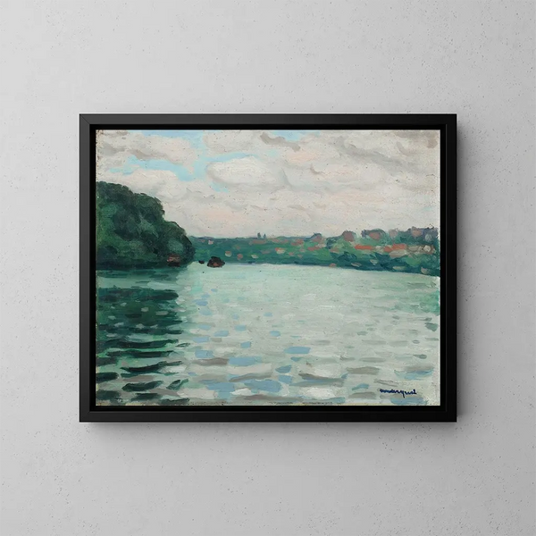 La Seine à La Frette - Albert Marquet — ingelijst kunstwerk aan de muur
