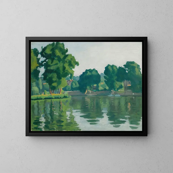 La Seine à Poissy - Albert Marquet — ingelijst kunstwerk aan de muur