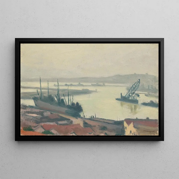 Le Cargo - Albert Marquet — ingelijst kunstwerk aan de muur