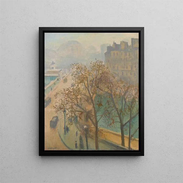 Le Pont-Neuf Brume d'automne - Albert Marquet — ingelijst kunstwerk aan de muur
