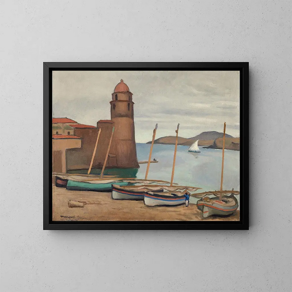 Het vuurtoren van Collioure - Albert Marquet — ingelijst kunstwerk aan de muur
