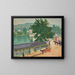 Het bruggetje van Chennevières bij grijs weer - Albert Marquet — ingelijst kunstwerk aan de muur