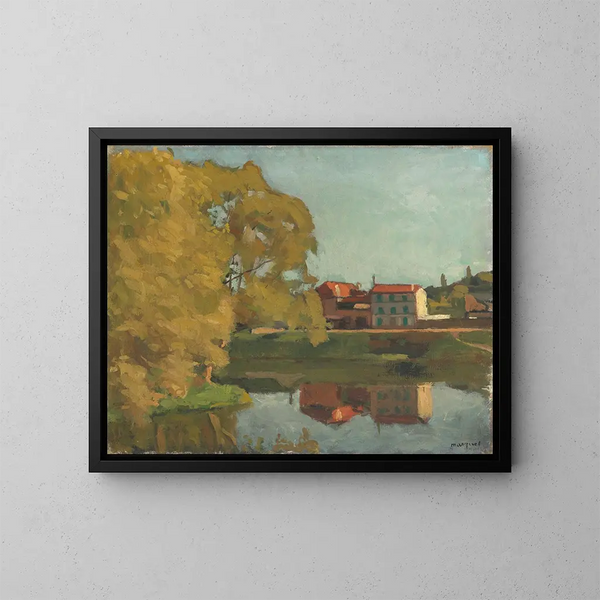 Maisons de Billancourt - Albert Marquet — ingelijst kunstwerk aan de muur