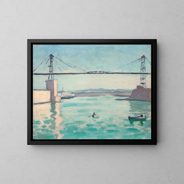 Marseille, de ponttransbordeur - Albert Marquet — ingelijst kunstwerk aan de muur