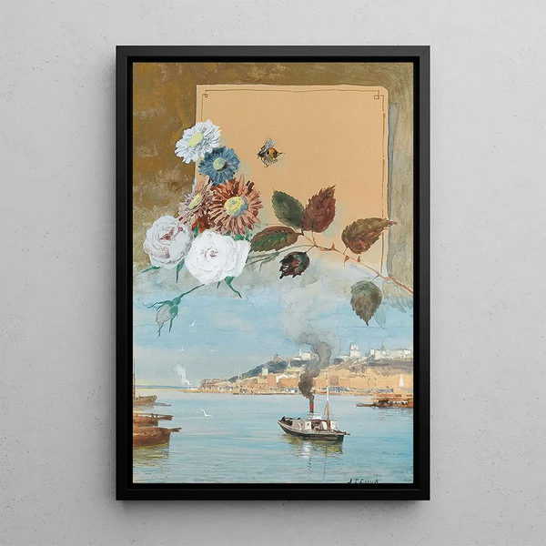 Albert Nikolaevich Benois - Design for a menu card with a view of Nizhny Novgorod on the River Volga.webp