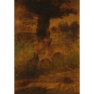 Albert Pinkham Ryder - A Stag and Two Does.webp