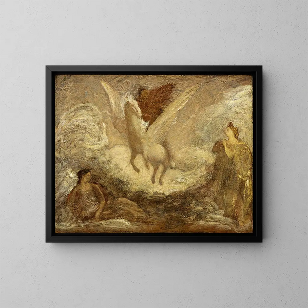 Pegasus vertrekt - Albert Pinkham Ryder — ingelijst kunstwerk aan de muur