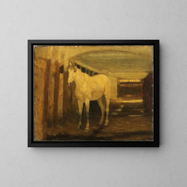 Het Witte Paard - Albert Pinkham Ryder — ingelijst kunstwerk aan de muur