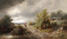 Onweer op komst - Albert Rieger — weergave van het kunstwerk