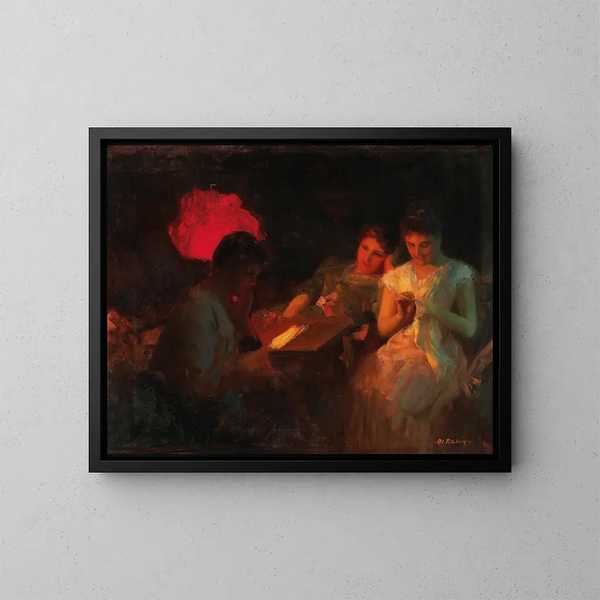 Met de hand - Albert Ritzberger — ingelijst kunstwerk aan de muur