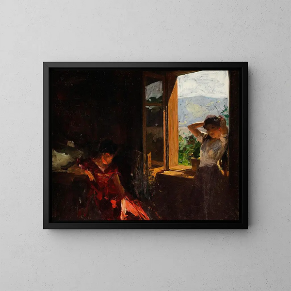 Wandelingen in de namiddag - Albert Ritzberger — ingelijst kunstwerk aan de muur