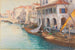 op het grote kanaal in Venetië - Albert Stagura — weergave van het kunstwerk