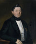 Portret van een heer in een zwarte geklede jas met onderscheidingen - Albert Theer — weergave van het kunstwerk