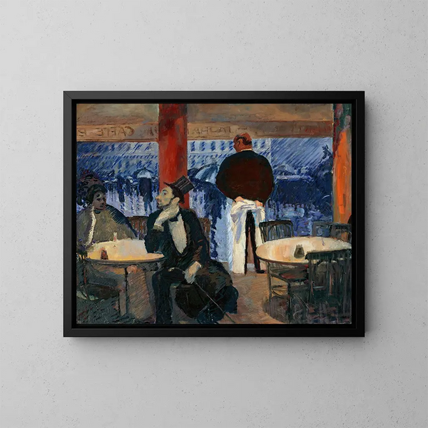 Café parisien - Albert Weisgerber — ingelijst kunstwerk aan de muur
