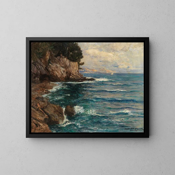 Rochers de Capri - Albert Wenk — ingelijst kunstwerk aan de muur