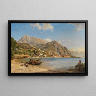 Albert Zimmermann - Am Ufer des Comer Sees Menaggio.webp