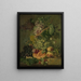 Natuurschilderij met bloemen en fruit - Albertus Jonas Brandt — ingelijst kunstwerk aan de muur