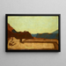 the Calvary Hill in Bolzano - Albin Egger-Lienz — framed artwork on a wall