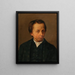 Portrait of the artist's brother, Eduard - Albin Egger-Lienz — framed artwork on a wall